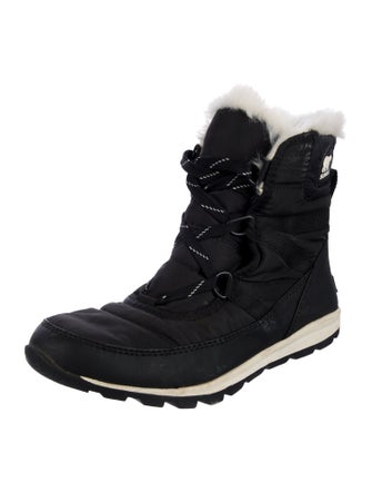Sorel Nylon Faux Fur Trim Lace-Up Boots