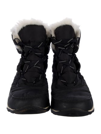 Sorel Nylon Faux Fur Trim Lace-Up Boots