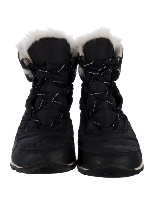 Sorel Nylon Faux Fur Trim Lace-Up Boots