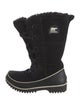 Sorel Suede Faux Fur Trim Lace-Up Boots