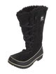 Sorel Suede Faux Fur Trim Lace-Up Boots