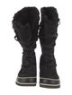 Sorel Suede Faux Fur Trim Lace-Up Boots