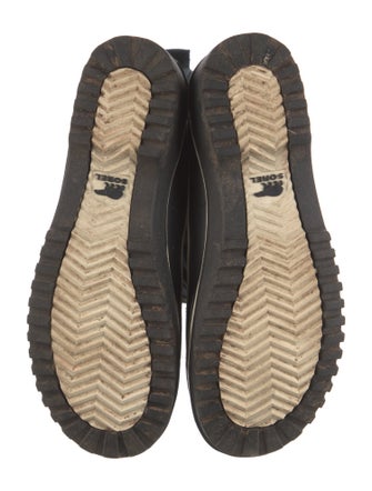 Sorel Suede Faux Fur Trim Lace-Up Boots