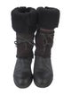Sorel Leather Bow Accents Lace-Up Boots