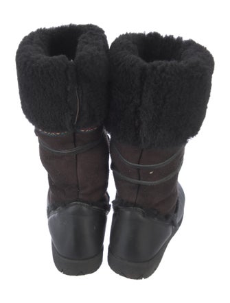 Sorel Leather Bow Accents Lace-Up Boots