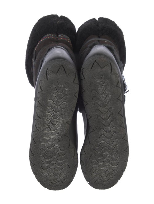 Sorel Leather Bow Accents Lace-Up Boots