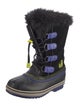 Sorel Suede Faux Fur Trim Lace-Up Boots