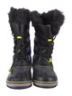 Sorel Suede Faux Fur Trim Lace-Up Boots