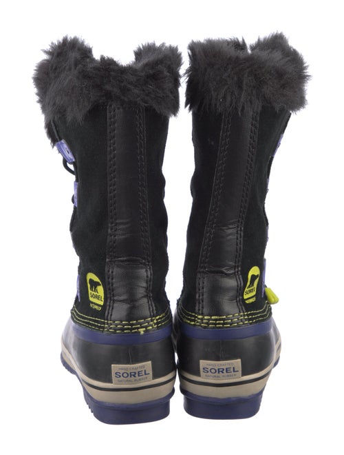 Sorel Suede Faux Fur Trim Lace-Up Boots
