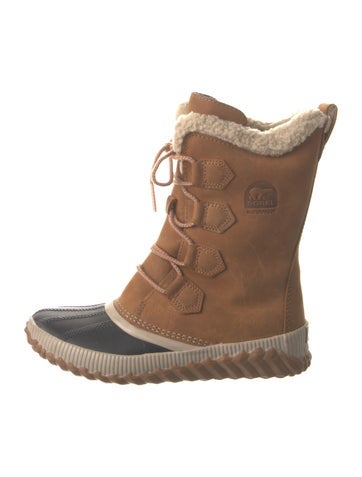 Sorel Boots Leather Colorblock Pattern Lace-Up US 6 |