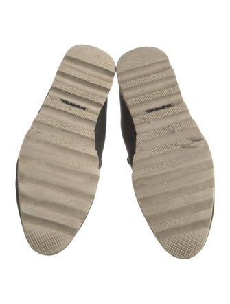 Sorel Leather Fur Trim Lace-Up Boots