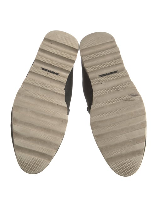 Sorel Leather Fur Trim Lace-Up Boots