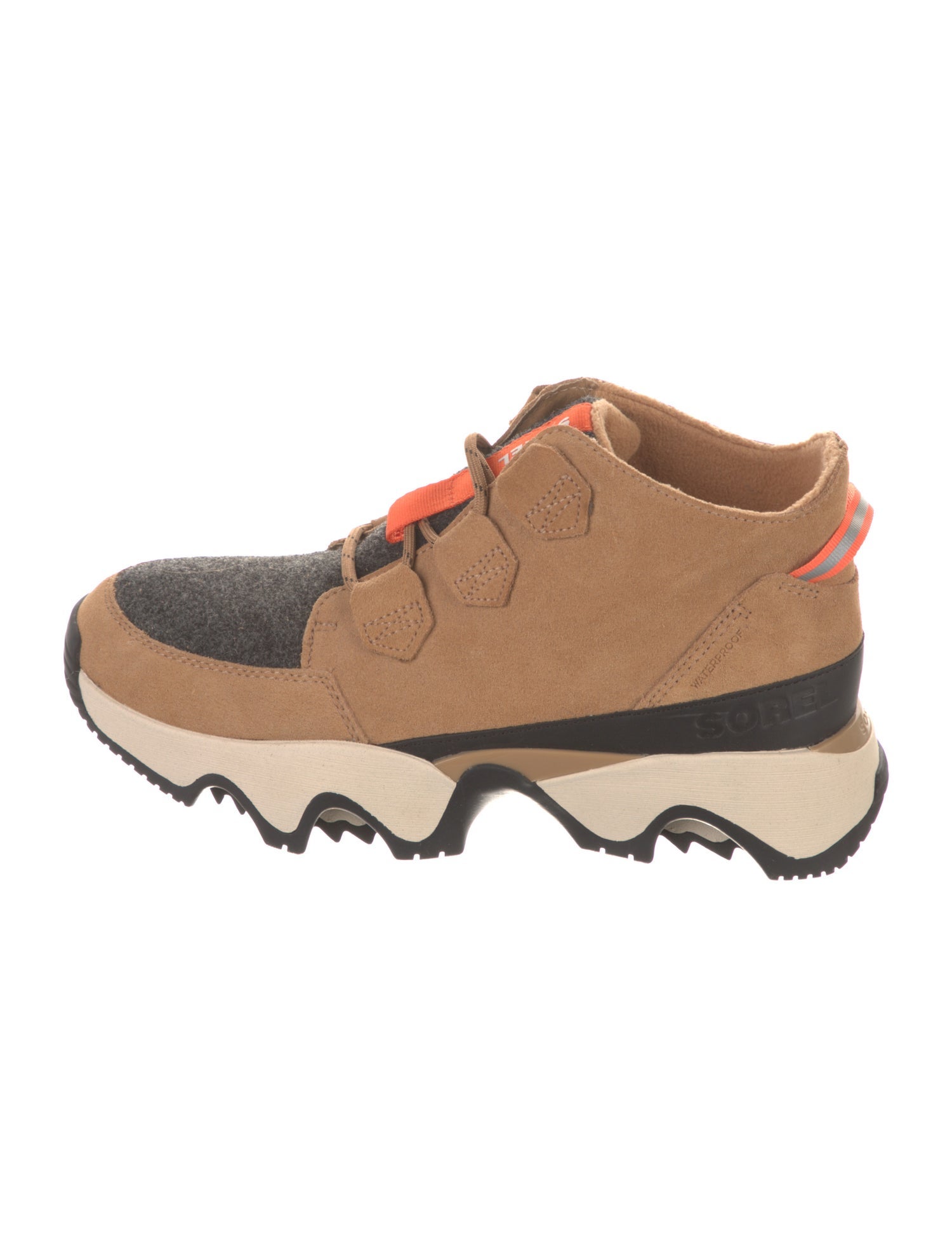 Sorel Suede Colorblock Pattern Lace-Up Boots