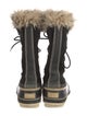 Sorel Suede Faux Fur Trim Lace-Up Boots