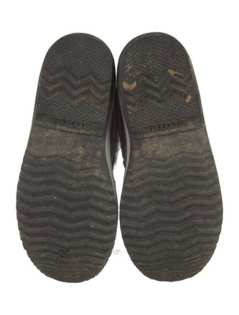 Sorel Suede Fur Trim Lace-Up Boots