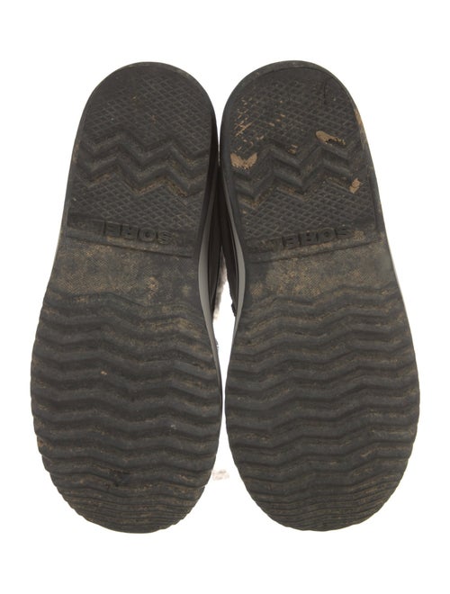 Sorel Suede Fur Trim Lace-Up Boots