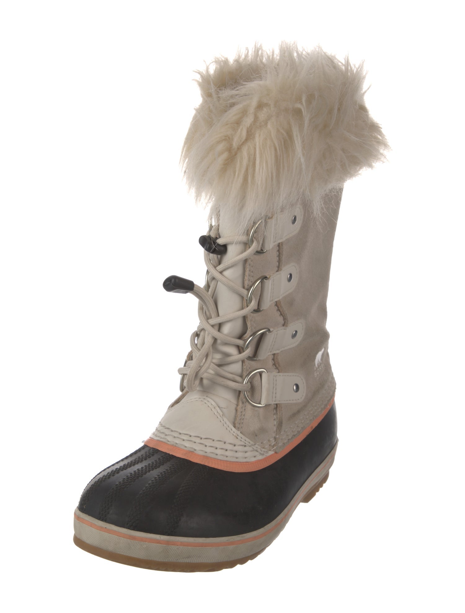 Sorel Suede Colorblock Pattern Lace-Up Boots