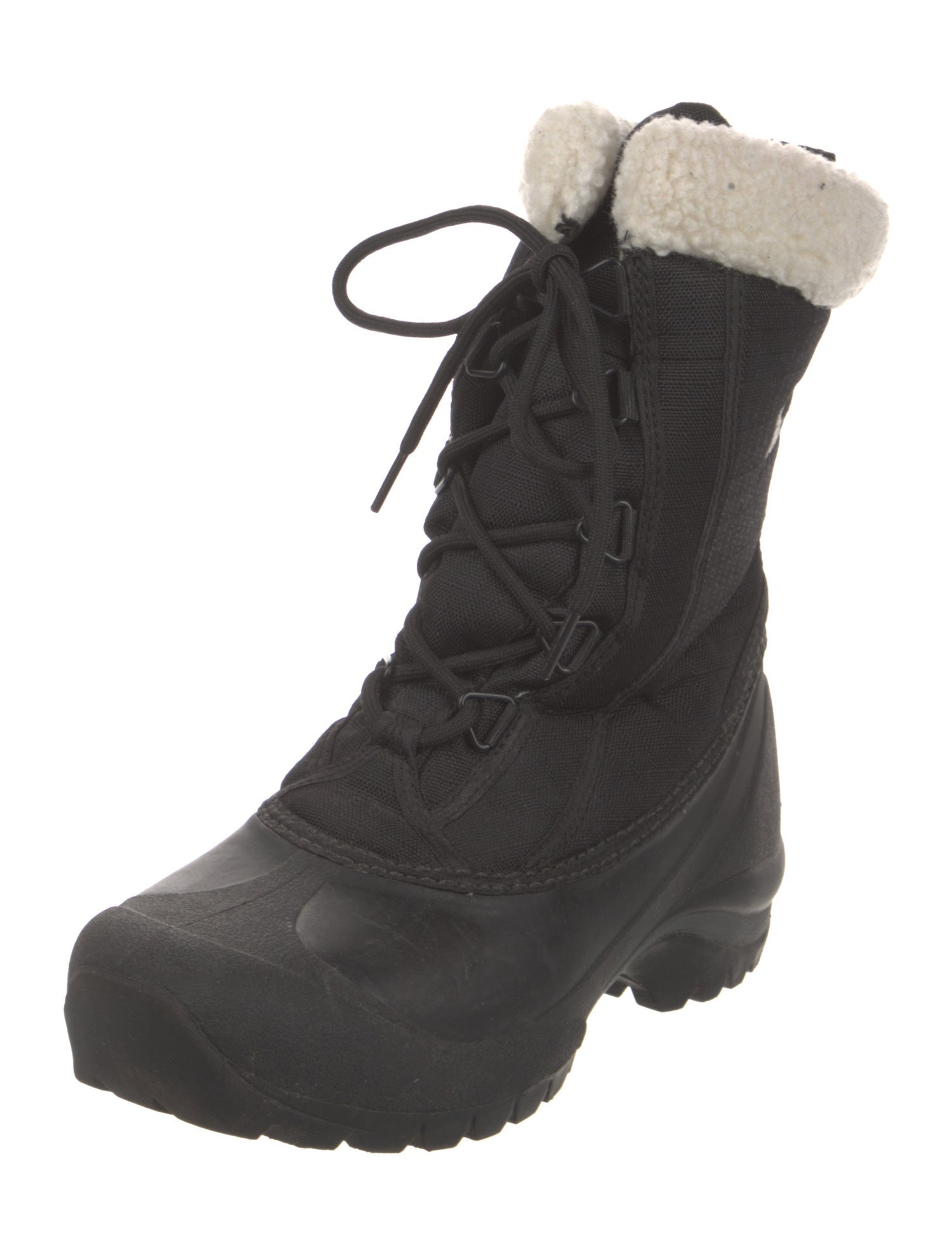 Sorel Rubber Faux Fur Trim Rain Boots