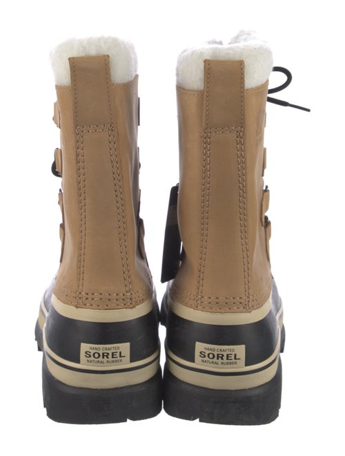 Sorel Suede Faux Fur Trim Lace-Up Boots