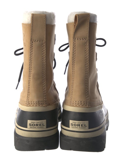 Sorel Suede Fur Trim Lace-Up Boots