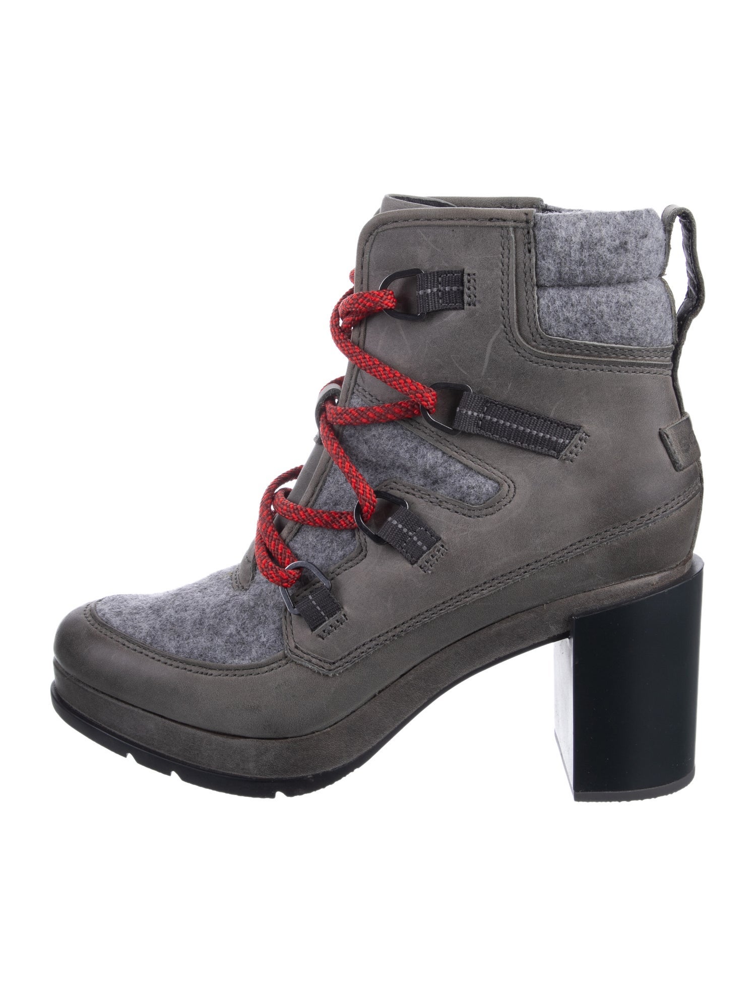 Sorel Leather Printed Lace-Up Boots