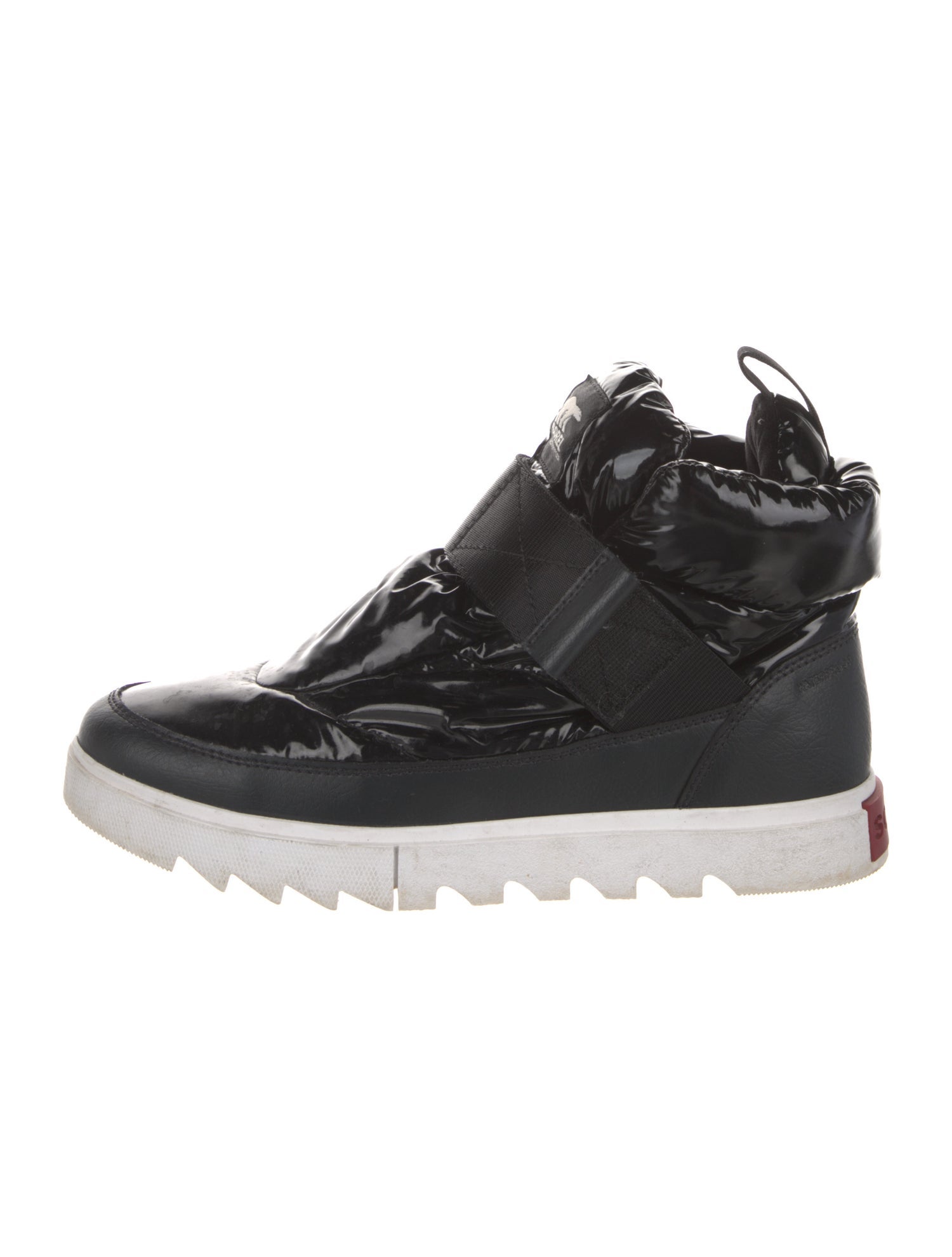 Sorel Patent Leather Lace-Up Boots