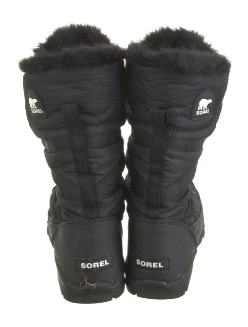 Sorel Nylon Faux Fur Trim Snow Boots