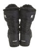 Sorel Nylon Faux Fur Trim Snow Boots