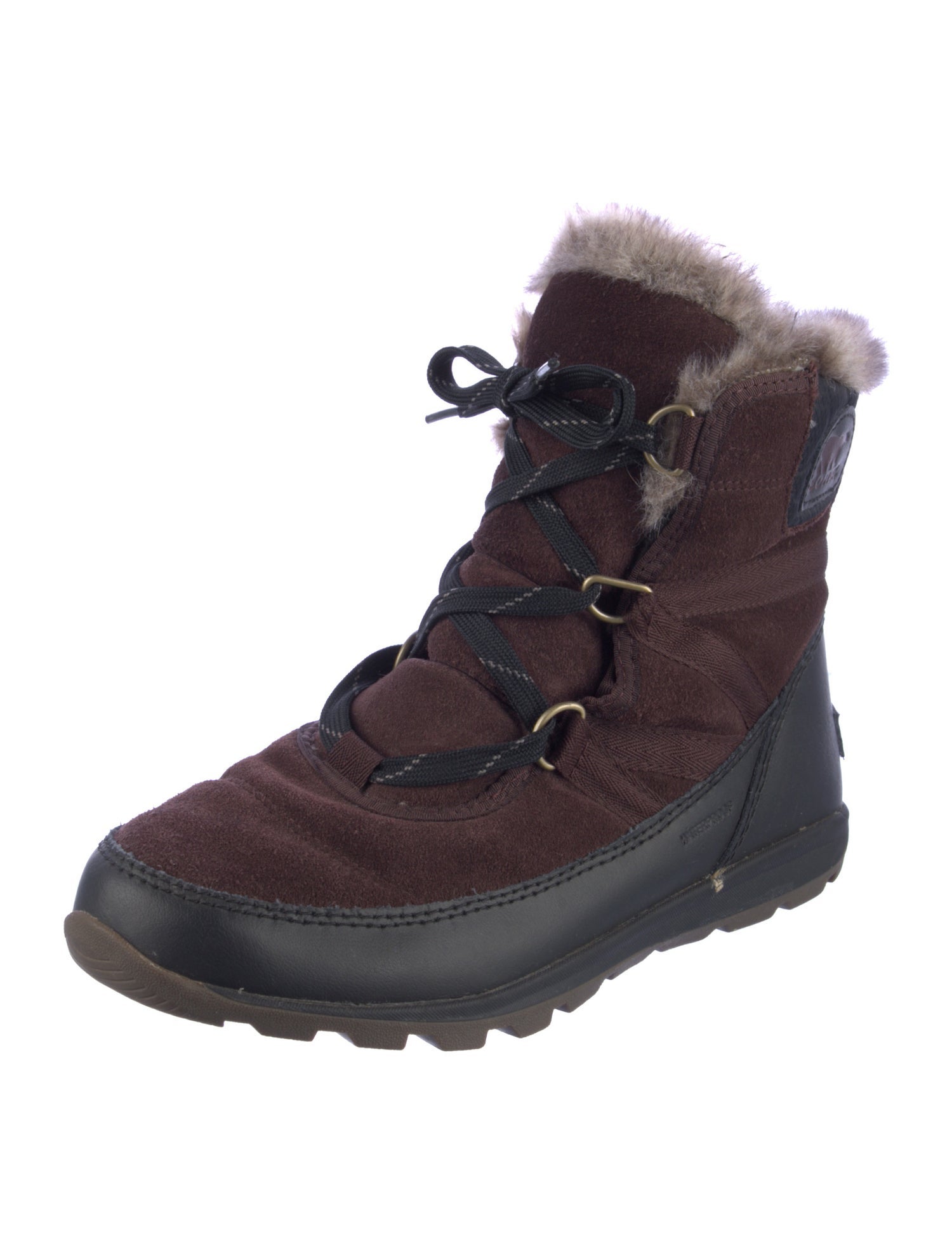 Sorel Suede Colorblock Pattern Combat Boots