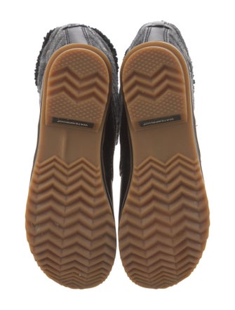 Sorel Wool Faux Fur Trim Combat Boots