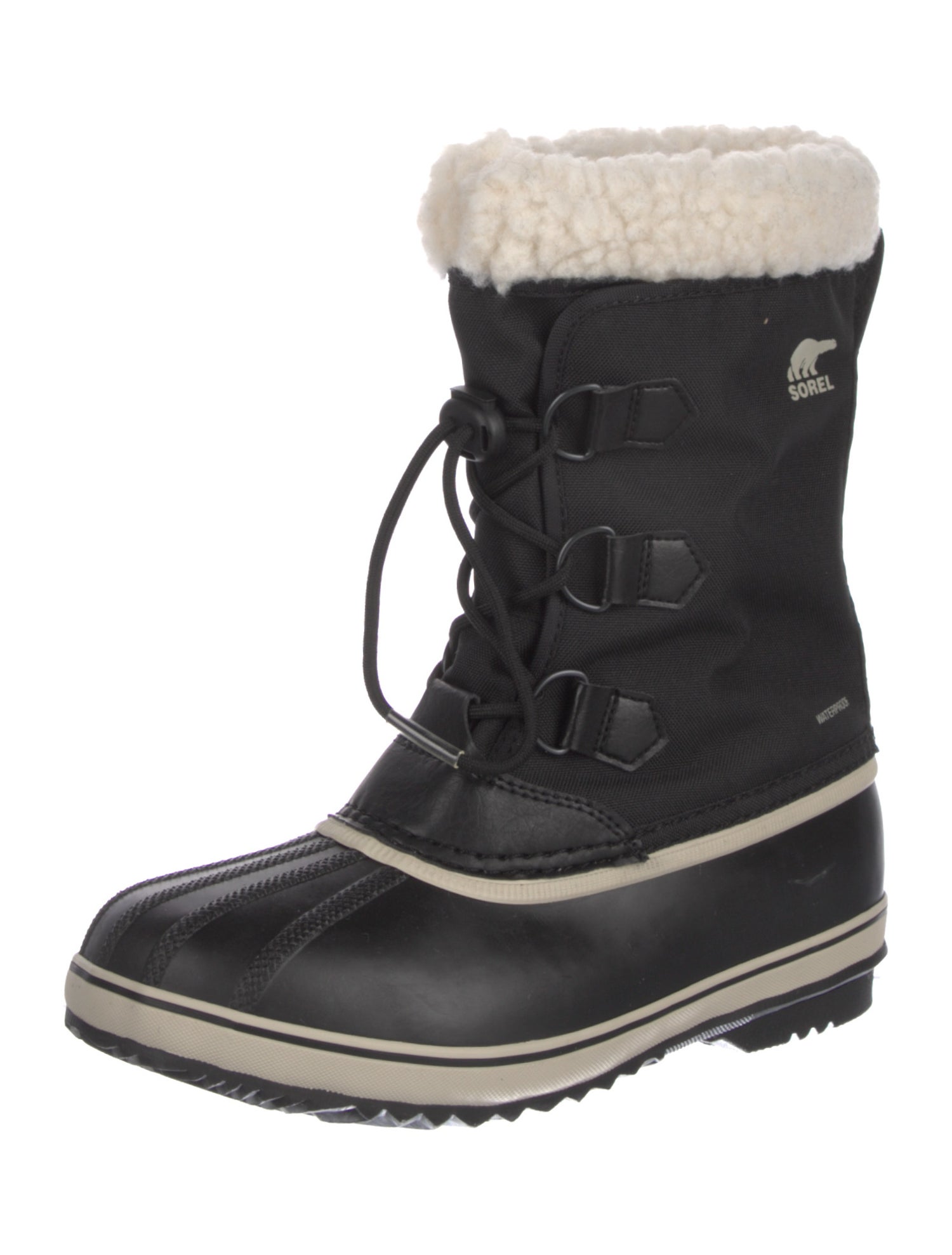 Sorel Canvas Colorblock Pattern Lace-Up Boots