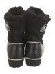 Sorel Suede Faux Fur Trim Lace-Up Boots