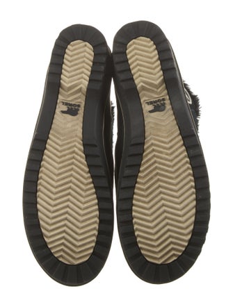 Sorel Suede Faux Fur Trim Lace-Up Boots