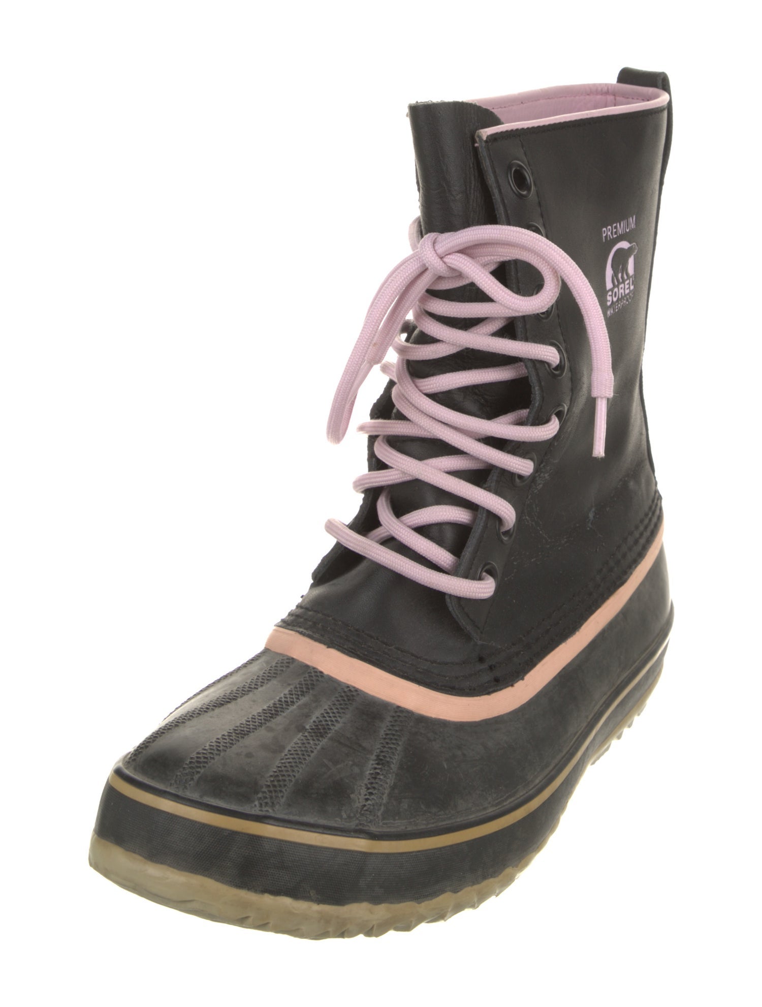 Sorel Leather Graphic Print Lace-Up Boots