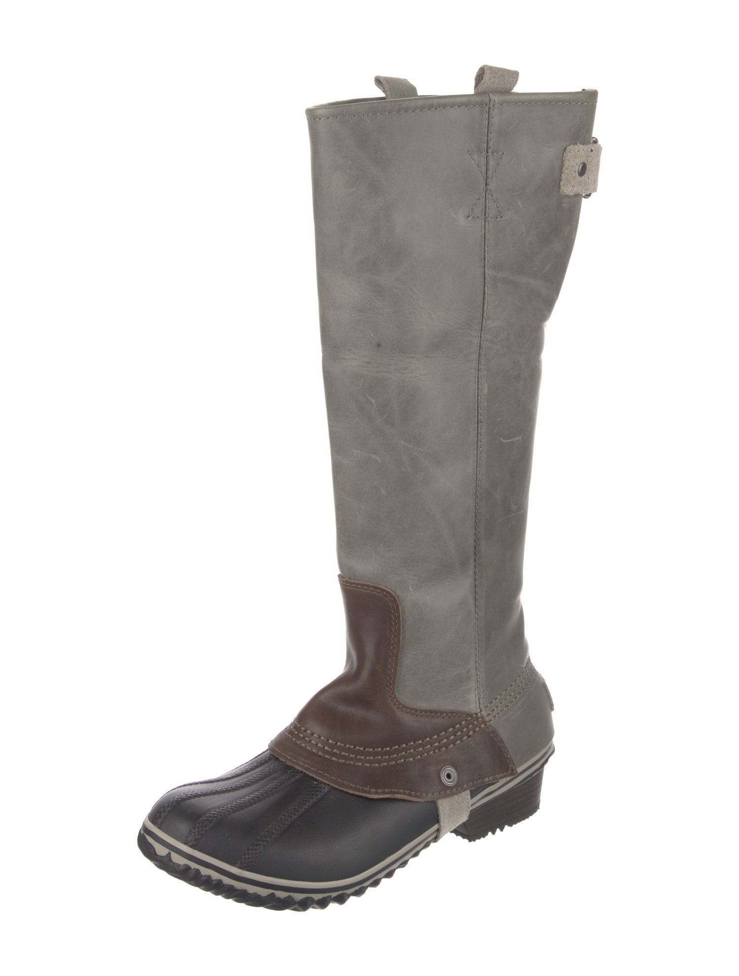 Sorel Leather Colorblock Pattern Boots