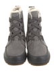 Sorel Suede Fur Trim Combat Boots