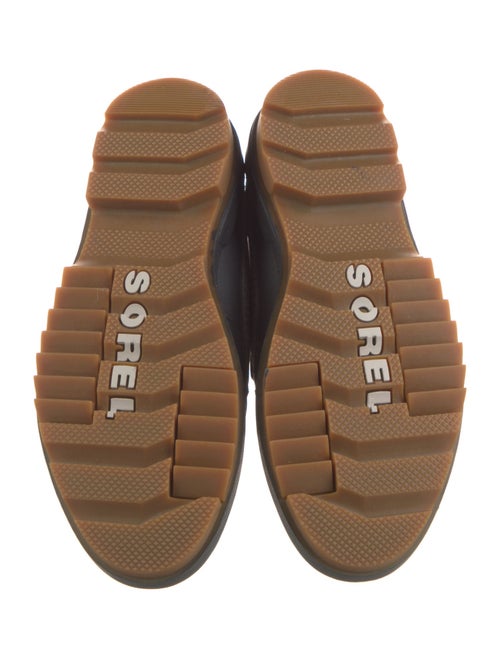 Sorel Suede Fur Trim Combat Boots