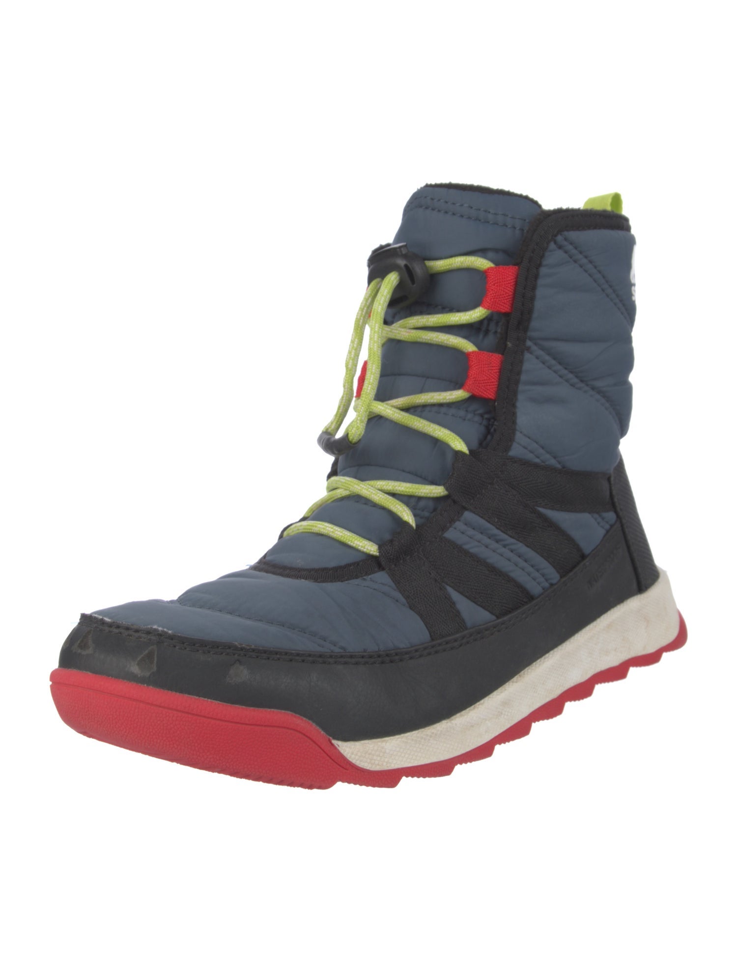Sorel Nylon Colorblock Pattern Lace-Up Boots
