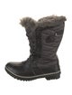 Sorel Rubber Faux Fur Trim Boots