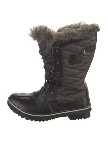 Sorel Boots Rubber Faux Fur Trim US 9 |
