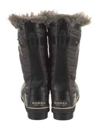 Sorel Rubber Faux Fur Trim Boots