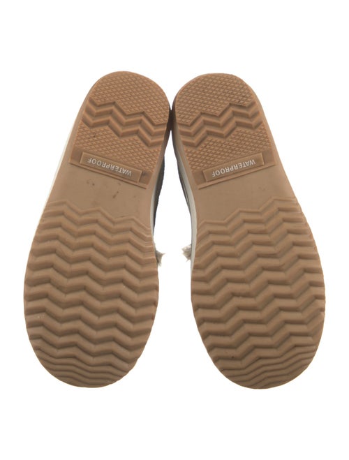 Sorel Suede Fur Trim Lace-Up Boots