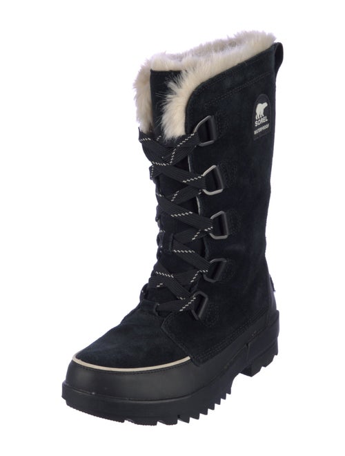 Sorel Suede Fur Trim Snow Boots