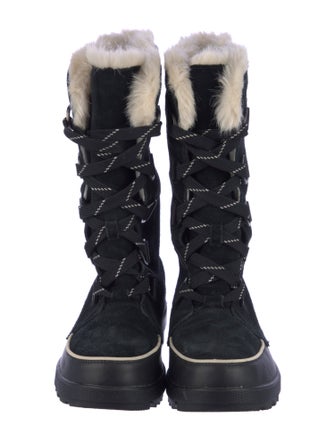 Sorel Suede Fur Trim Snow Boots