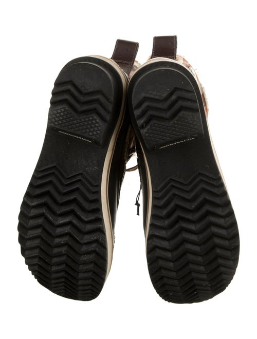 Sorel Canvas Plaid Print Lace-Up Boots