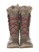 Sorel Nylon Fur Trim Lace-Up Boots