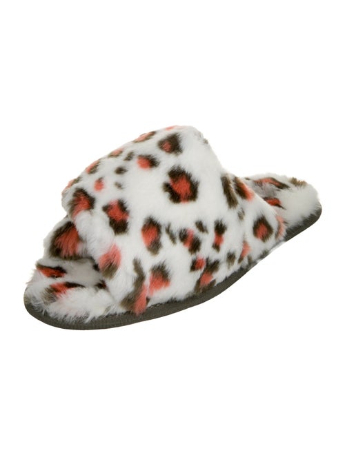 Sorel Faux Fur Animal Print Slides