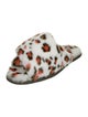 Sorel Faux Fur Animal Print Slides