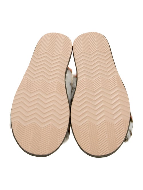 Sorel Faux Fur Animal Print Slides
