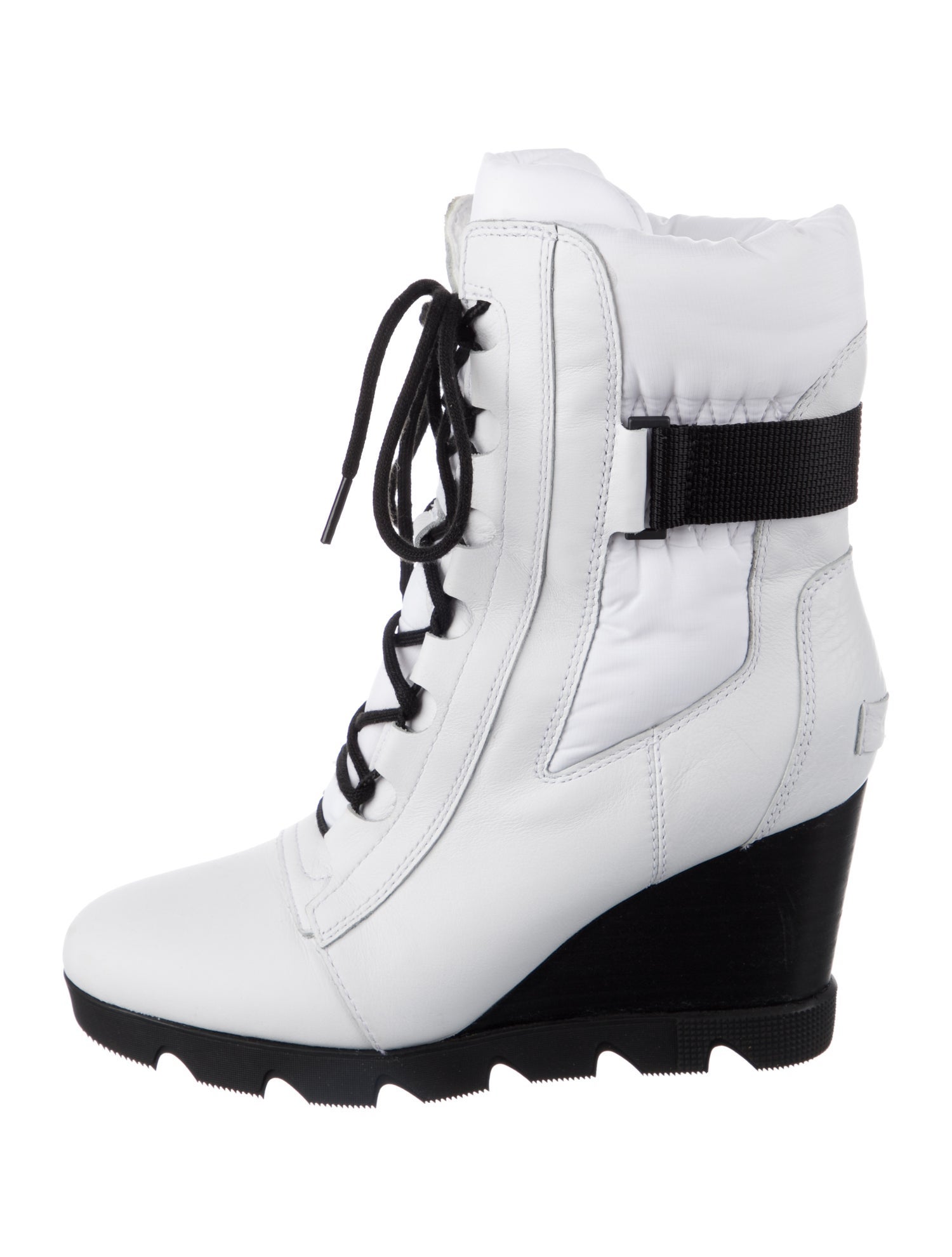Sorel Suede Colorblock Pattern Lace-Up Boots
